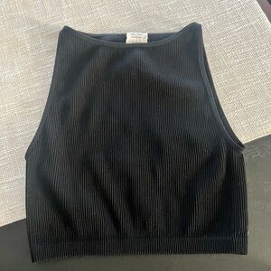 Cotton On Black Ribbed Top
